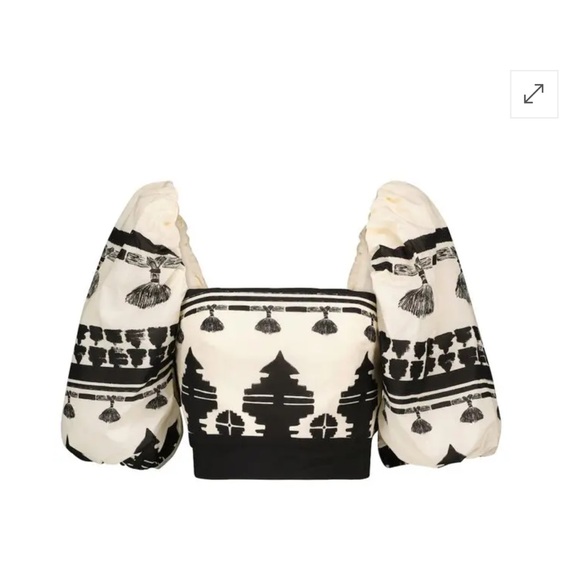 Silencio De Montana Cotton Poplin Crop Top - Picture 5 of 9